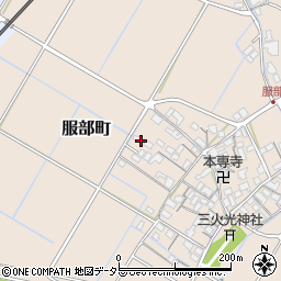 滋賀県彦根市服部町254周辺の地図