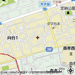 愛知県名古屋市守山区向台1丁目2307周辺の地図