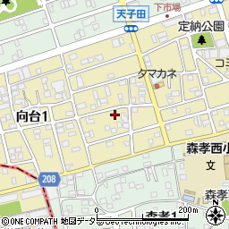 愛知県名古屋市守山区向台1丁目2308周辺の地図