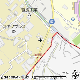 愛知県瀬戸市山の田町43-183周辺の地図