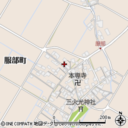 滋賀県彦根市服部町297周辺の地図
