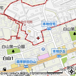 愛知県尾張旭市緑町緑ケ丘2-2周辺の地図