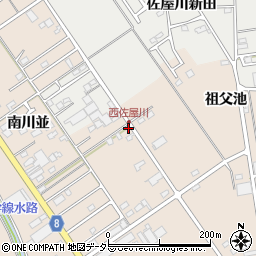 愛知県愛西市町方町西祖父池39周辺の地図