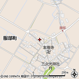 滋賀県彦根市服部町282周辺の地図