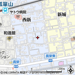 愛知県名古屋市守山区西新周辺の地図