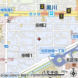 愛知県名古屋市北区田幡周辺の地図