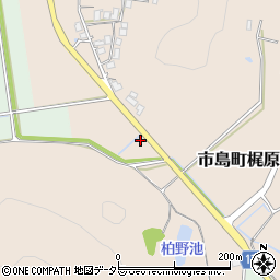 兵庫県丹波市市島町梶原70周辺の地図