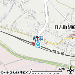 胡麻駅周辺の地図