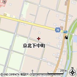 京都府京都市右京区京北下中町新七町田周辺の地図