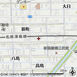 愛知県あま市新居屋高島5-2周辺の地図
