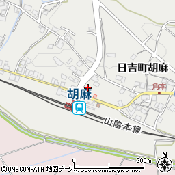 京都府南丹市日吉町胡麻的場周辺の地図