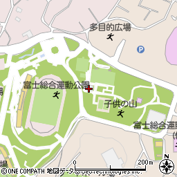 富士市振興公社　富士総合運動公園野球場周辺の地図