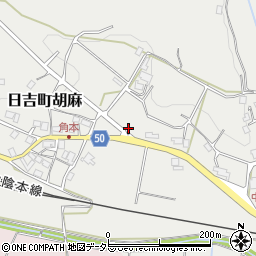 京都府南丹市日吉町胡麻（上戸松）周辺の地図