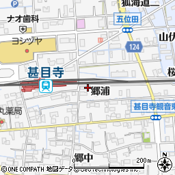 愛知県あま市甚目寺（郷浦）周辺の地図