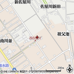 愛知県愛西市町方町西祖父池23周辺の地図