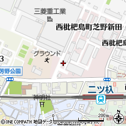 愛知県清須市西枇杷島町高葭周辺の地図