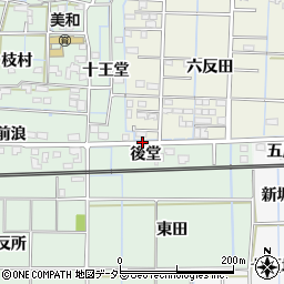 愛知県あま市花長大門先周辺の地図