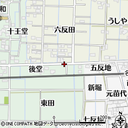 愛知県あま市花長葉さは周辺の地図