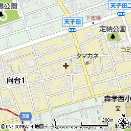 愛知県名古屋市守山区向台1丁目2012周辺の地図