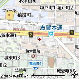 グランベール志賀本通り周辺の地図