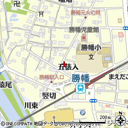 愛知県愛西市勝幡町五俵入2232周辺の地図