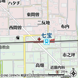 愛知県あま市七宝町沖之島（北島）周辺の地図