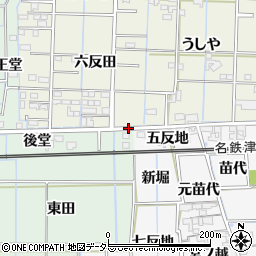 愛知県あま市花長（高ノ宮）周辺の地図