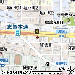 第３３プロスパー志賀本通周辺の地図