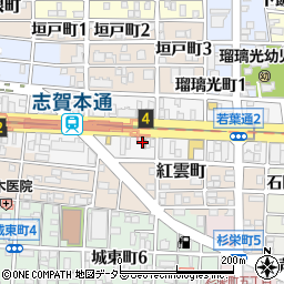 名古屋若葉通郵便局周辺の地図