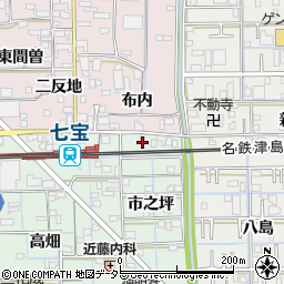 愛知県あま市七宝町沖之島市之坪周辺の地図