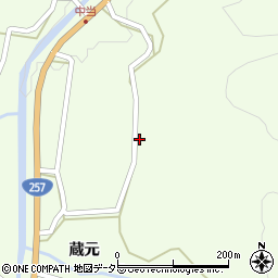 愛知県豊田市中当町（半ノ木原）周辺の地図