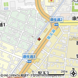 ミニストップ名古屋康生通店周辺の地図
