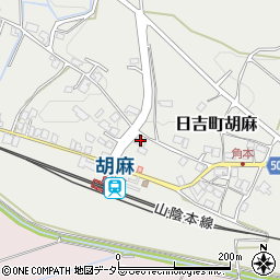 京都府南丹市日吉町胡麻吹ノ内周辺の地図