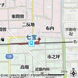 愛知県あま市七宝町沖之島返上地90周辺の地図
