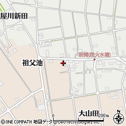 愛知県愛西市町方町大山田28周辺の地図