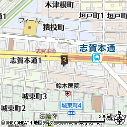 ローソン志賀本通店周辺の地図