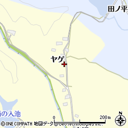 愛知県豊田市迫町ヤゲ周辺の地図