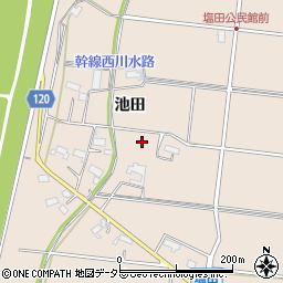 愛知県愛西市塩田町周辺の地図