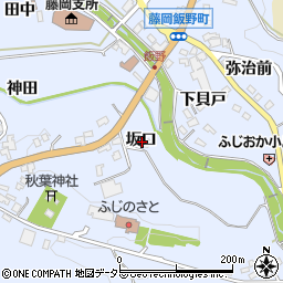 愛知県豊田市藤岡飯野町坂口周辺の地図