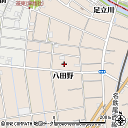 愛知県愛西市町方町八田野70周辺の地図
