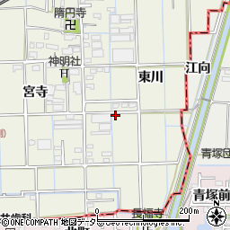 愛知県愛西市佐折町東川135周辺の地図