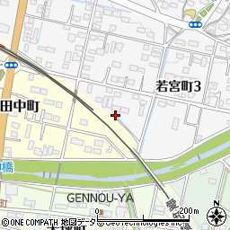 愛知県瀬戸市若宮町3丁目166周辺の地図