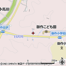 愛知県豊田市御作町日沢周辺の地図