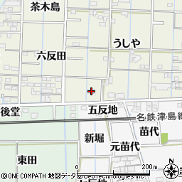 愛知県あま市花長うしや16-2周辺の地図