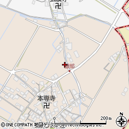 滋賀県彦根市服部町448-2周辺の地図