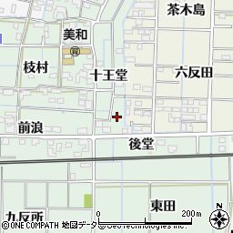 愛知県あま市金岩十王堂周辺の地図