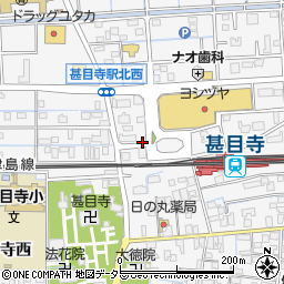 甚目寺駅北自転車駐車場周辺の地図