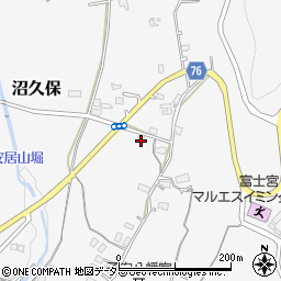 静岡県富士宮市沼久保212周辺の地図
