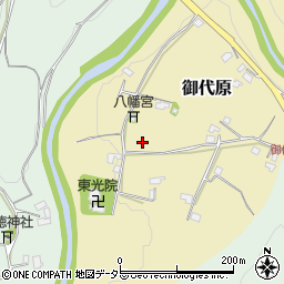 千葉県富津市御代原周辺の地図