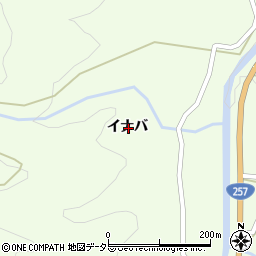 愛知県豊田市中当町イナバ周辺の地図